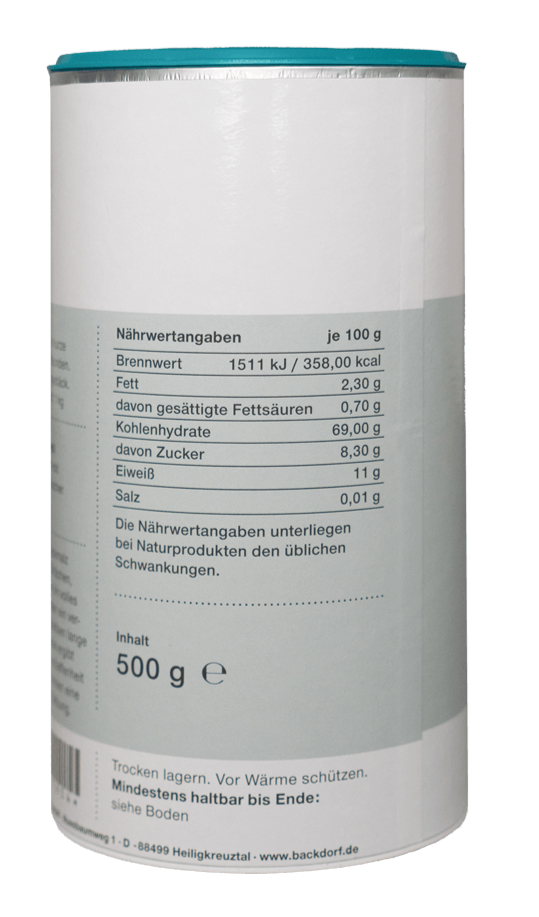 Backmalz in 2 Varianten