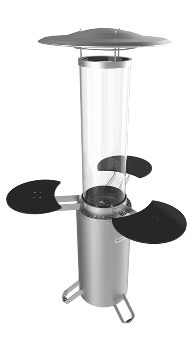 Terrassenstrahler mit Pelletfeuerung