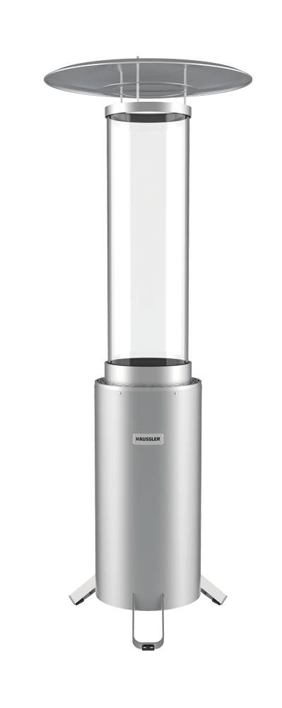 Terrassenstrahler mit Pelletfeuerung