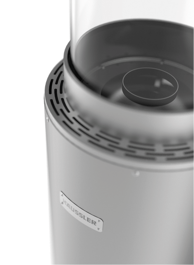 Terrassenstrahler mit Pelletfeuerung