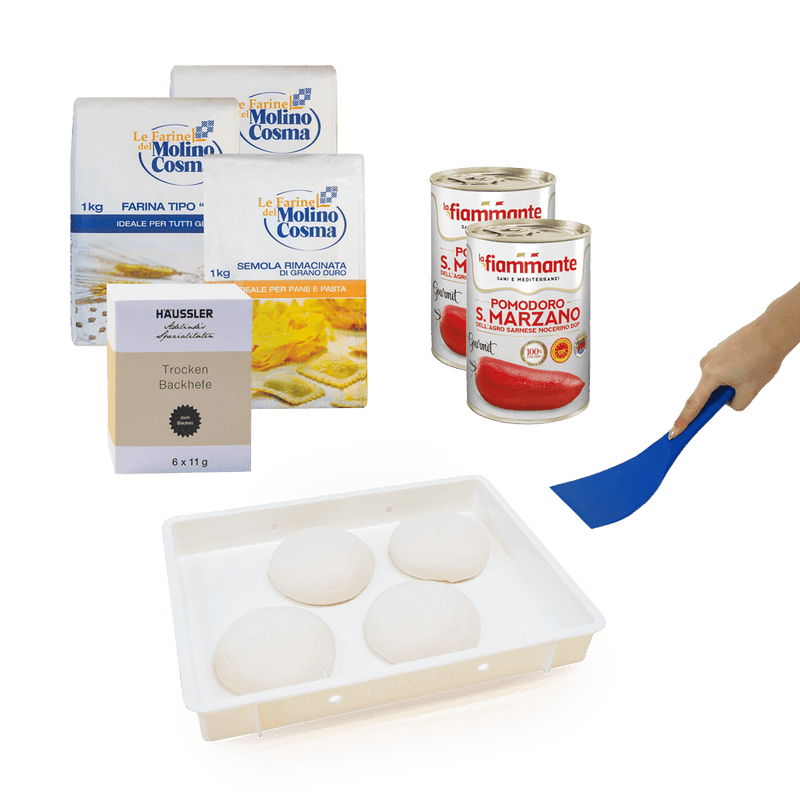 Optimales Pizzateig Starterset für knusprige Holzofenpizza – Meisterhaftes Backerlebnis zu Hause