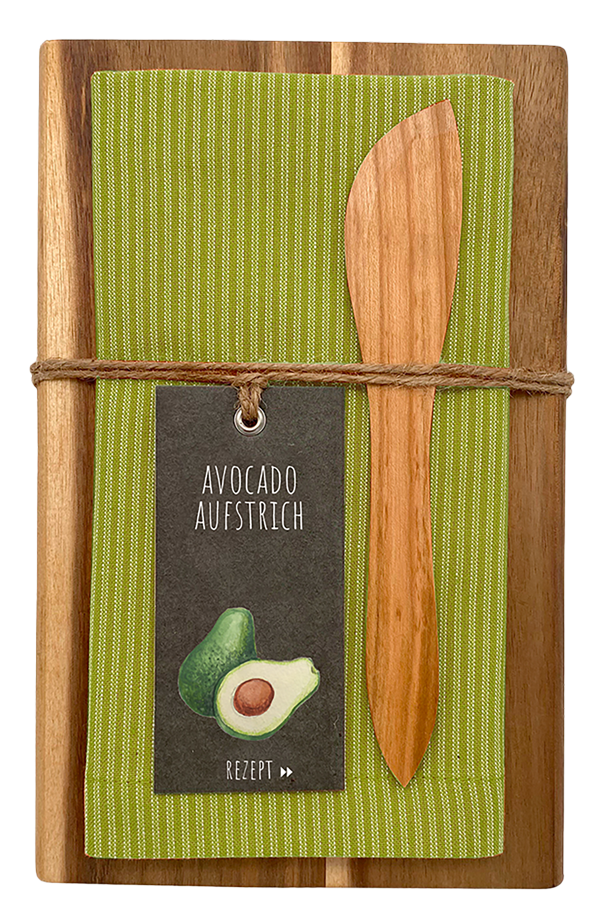 Geschenk-Set Vesperbrett in 3 Farbvarianten