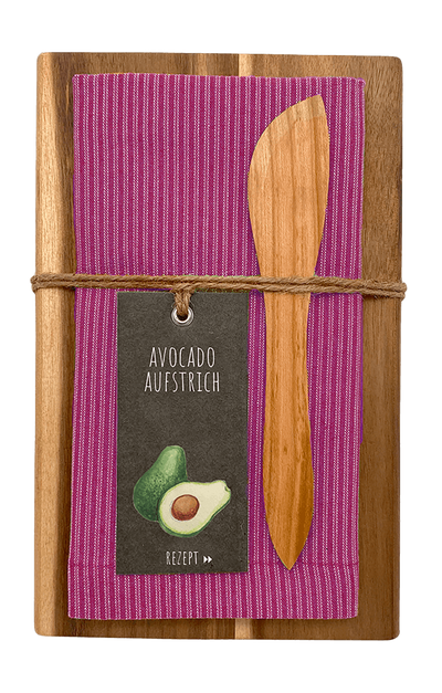 Geschenk-Set Vesperbrett in 3 Farbvarianten