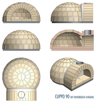 CUPPO Pizzaofen Schamottstein-Bausatz