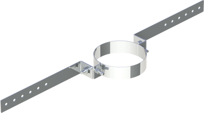 Edelstahlschornstein doppelwandig Sparrenhalter