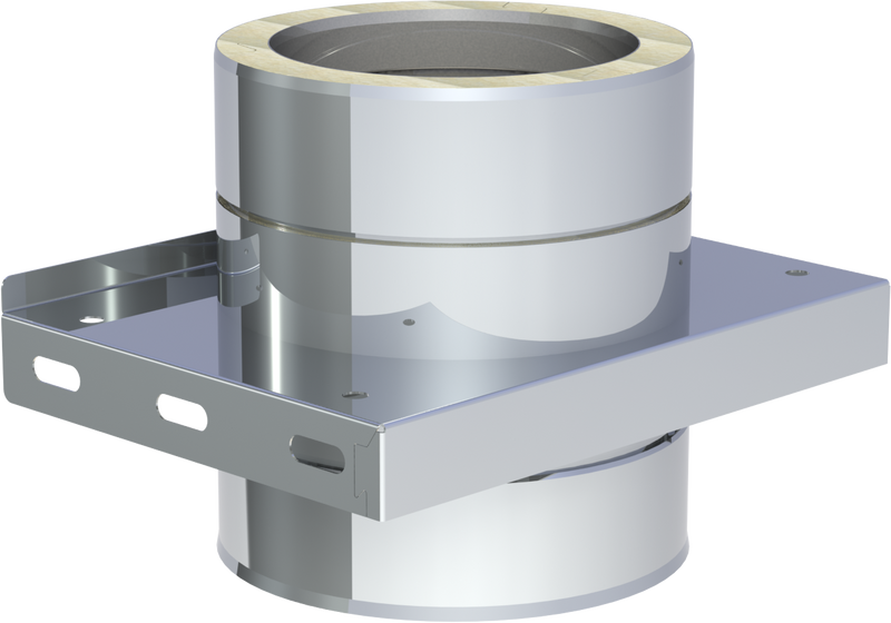 Edelstahlschornstein doppelwandig Grundplatte